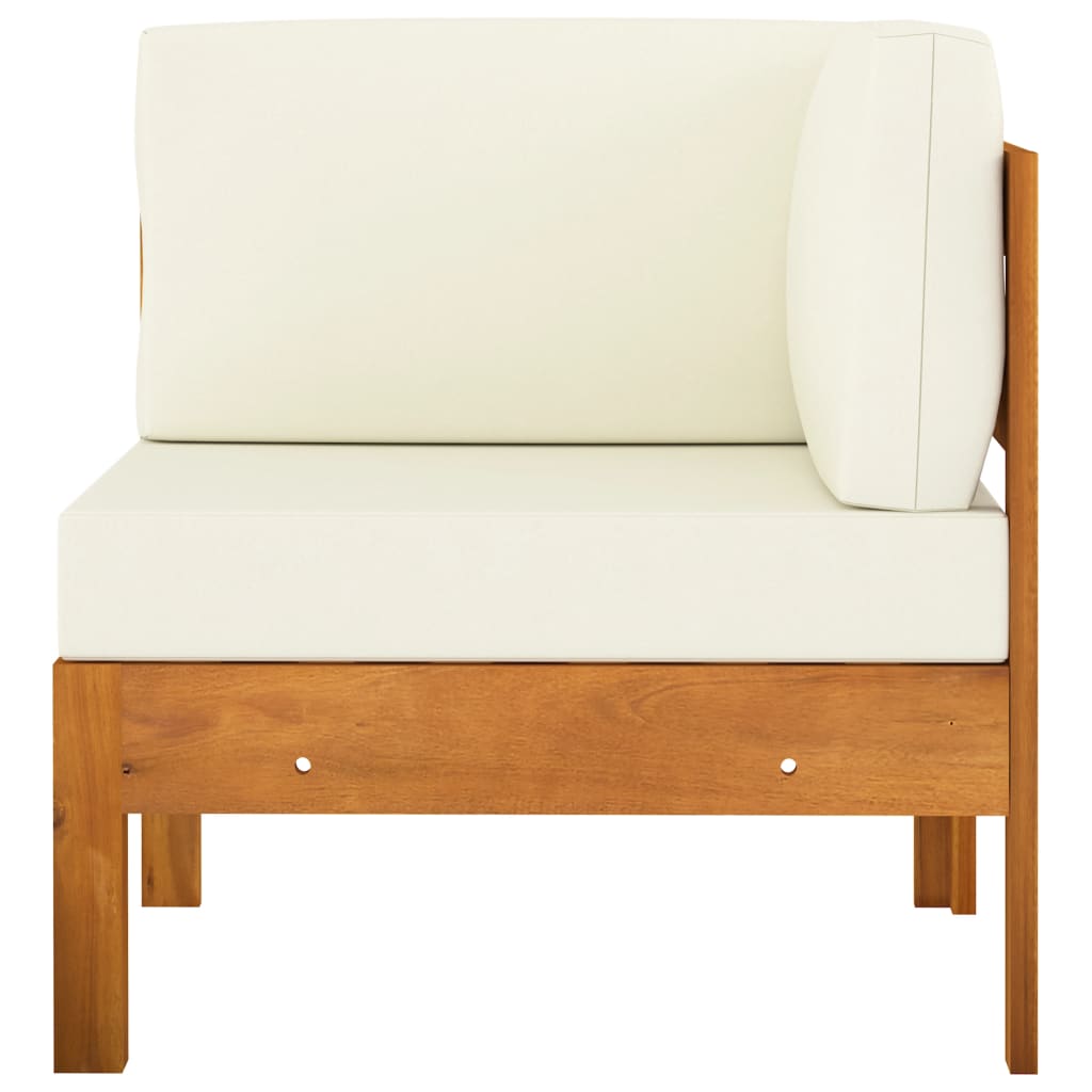 Set da Giardino 5 pz con Cuscini 100x60 cm Legno di Acacia - homemem39