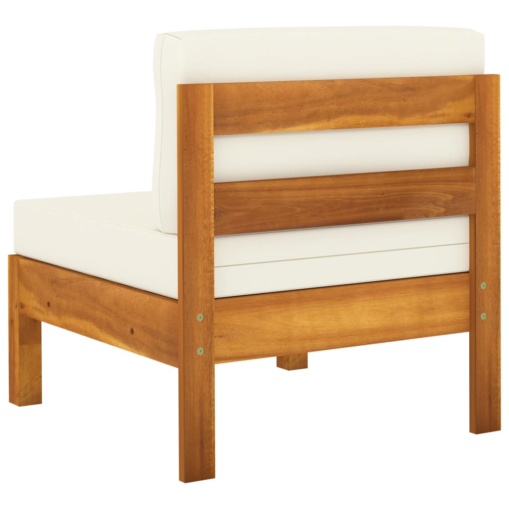Set da Giardino 5 pz con Cuscini 100x60 cm Legno di Acacia - homemem39