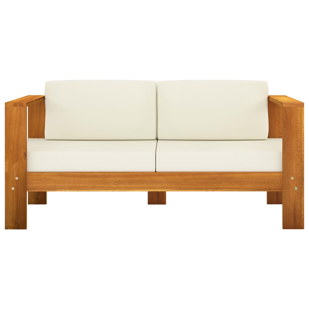 Set da Giardino 8 pz con Cuscini 100x60 cm Legno di Acacia