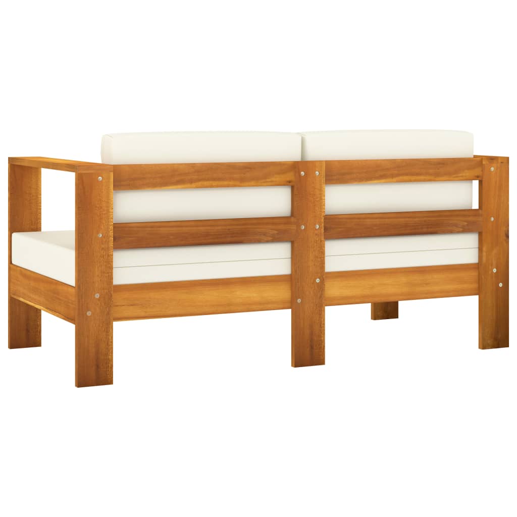 Set da Giardino 8 pz con Cuscini 100x60 cm Legno di Acacia