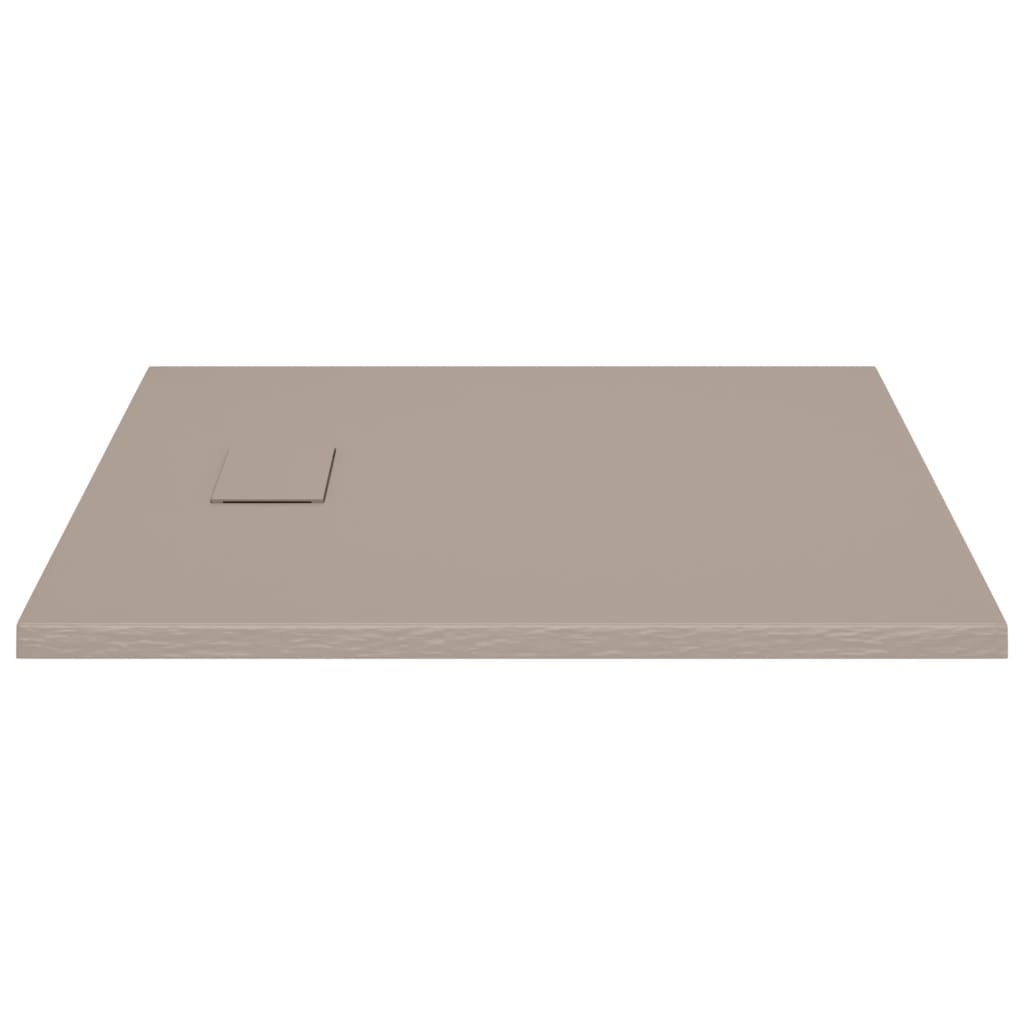 Piatto Doccia in SMC Marrone 90x80 cm - homemem39