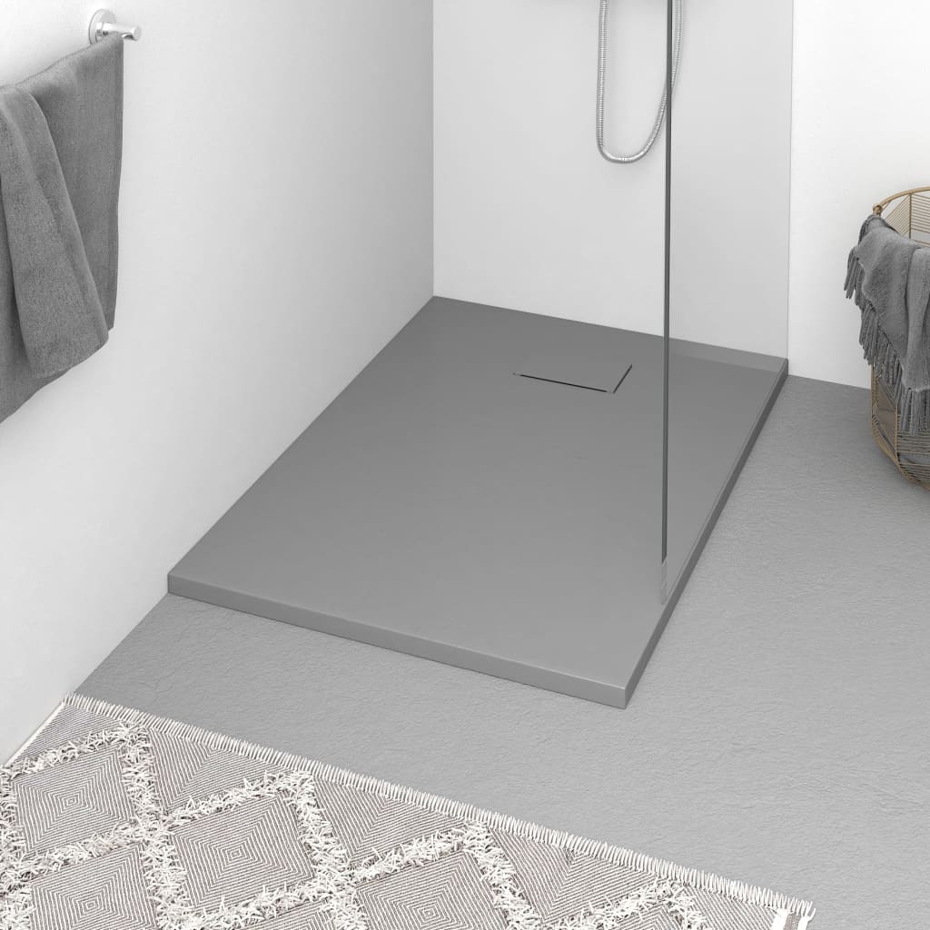 Piatto Doccia in SMC Grigio 100x70 cm - homemem39