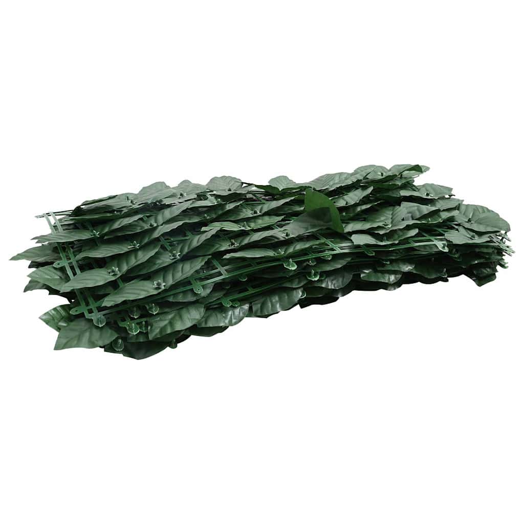 Paravento da Balcone con Foglie Verde Scuro 300x75 cm - homemem39