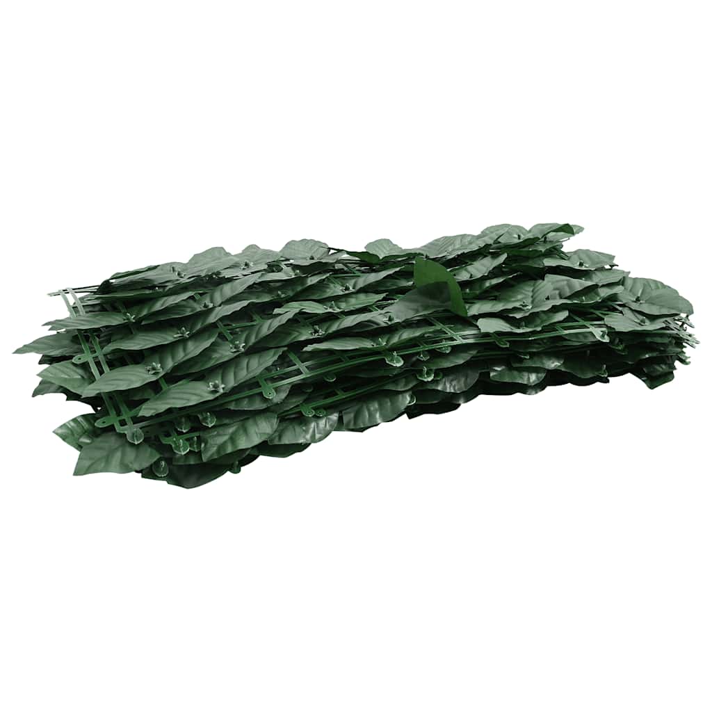 Paravento da Balcone con Foglie Verde Scuro 400x75 cm - homemem39