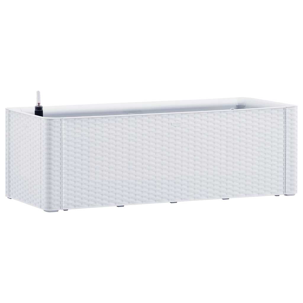 Letto Rialzato da Giardino con Sistema Irrigazione Bianco - homemem39