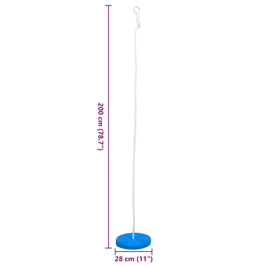 Altalena con Piattaforma 200 cm Blu - homemem39