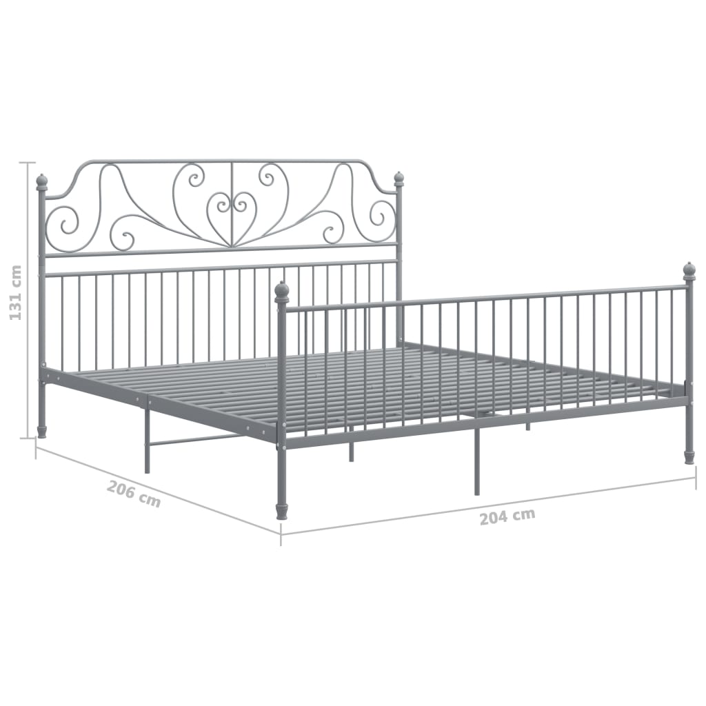 Giroletto Grigio in Metallo 200x200 cm | homemem39