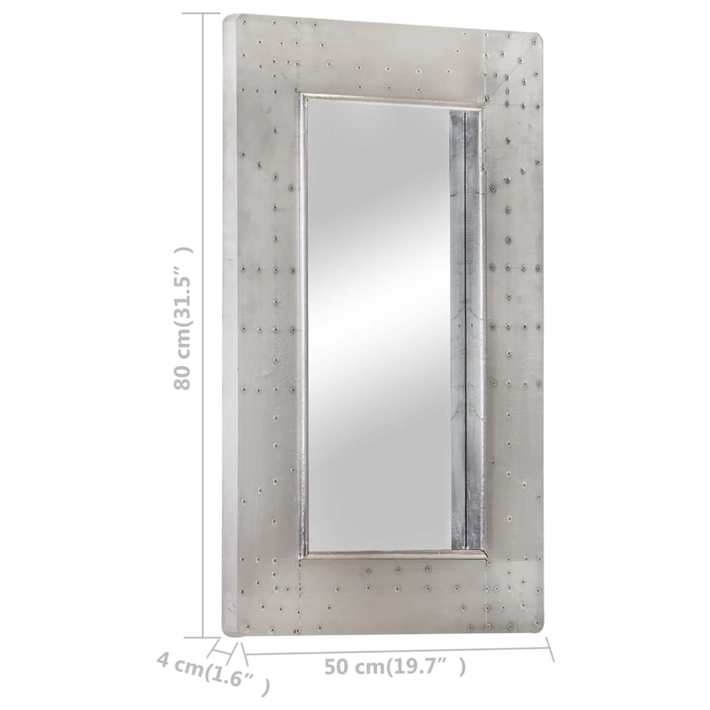 Specchio Stile Aviatore 80x50 cm in Metallo - homemem39
