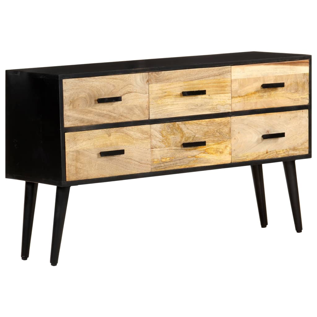Credenza 110x33x64 cm in Legno Massello di Mango