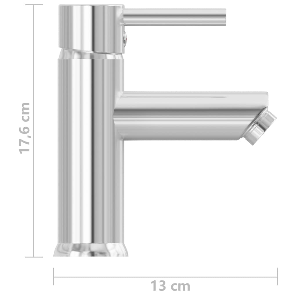 Rubinetto per Lavabo del Bagno Finitura Cromo 30x176 mm - homemem39