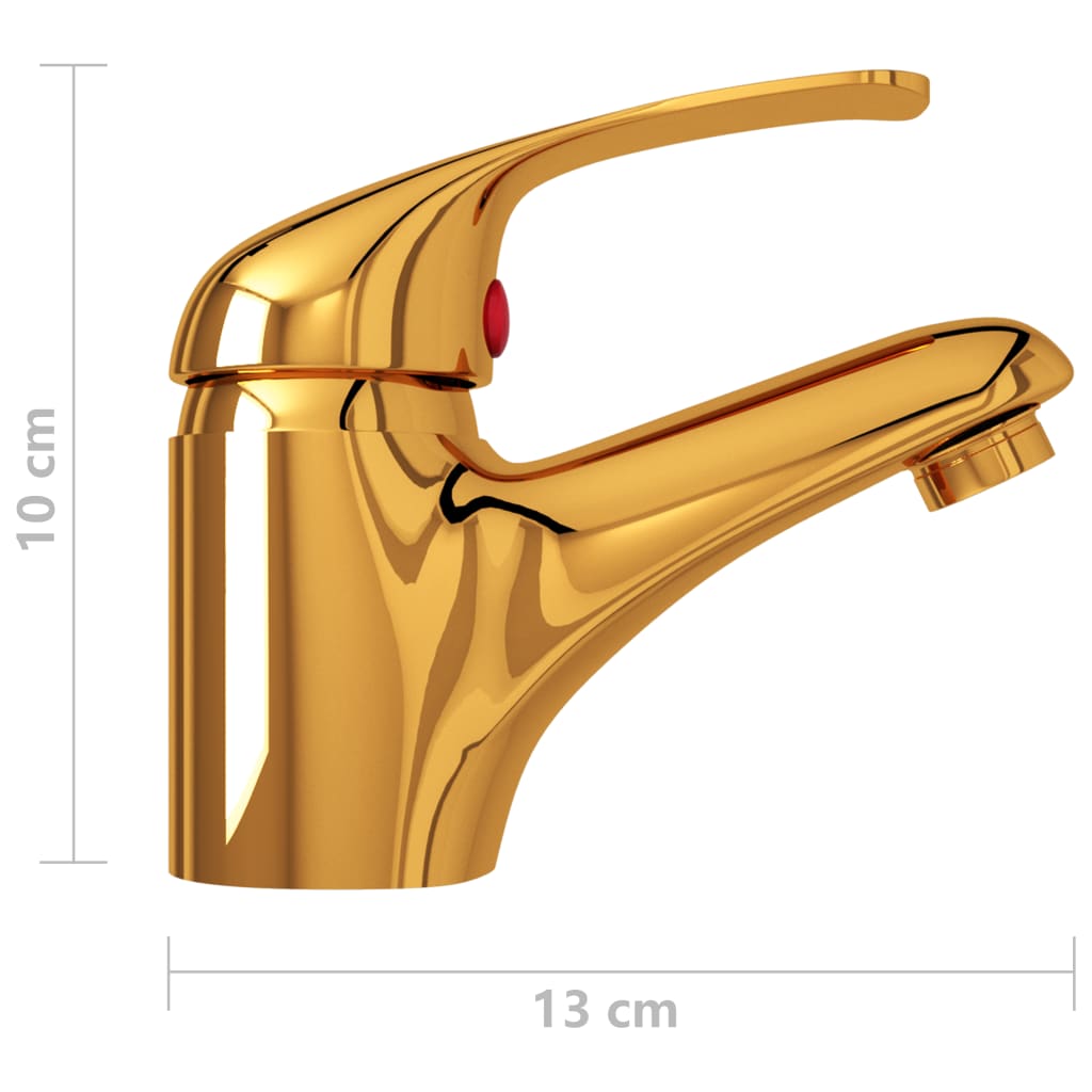 Rubinetto Miscelatore Oro 13x10 cm - homemem39