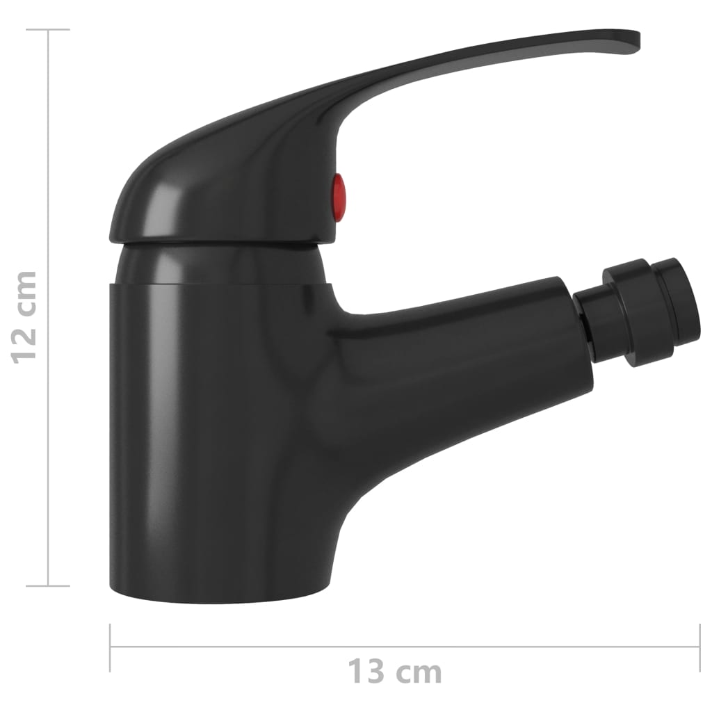 Rubinetto Miscelatore per Bidè Nero 13x12 cm - homemem39