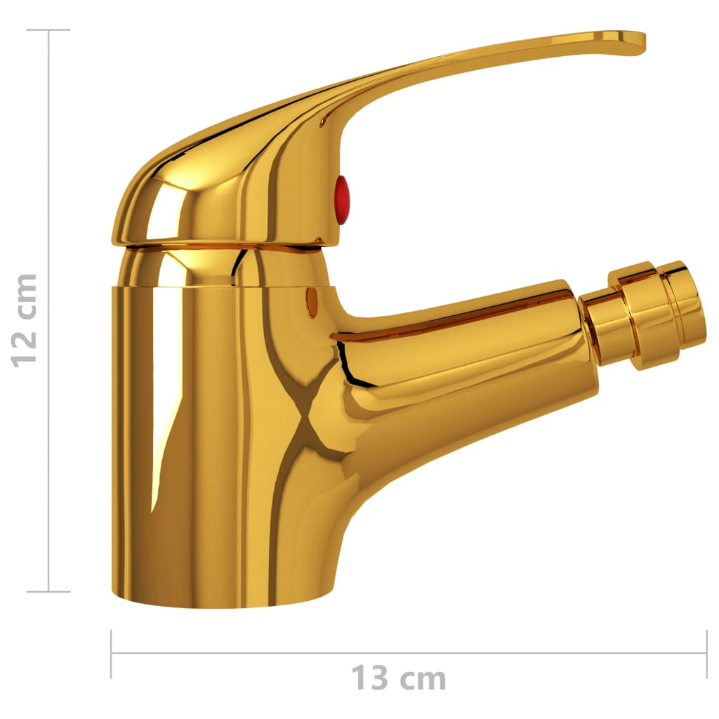 Rubinetto Miscelatore per Bidè Oro 13x12 cm - homemem39