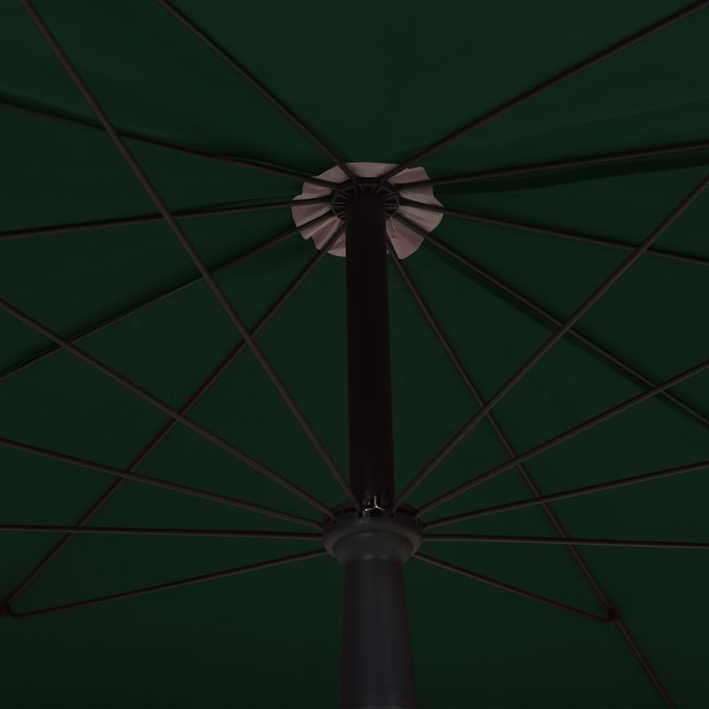 Ombrellone da Giardino con Palo 200x130 cm Verde - homemem39