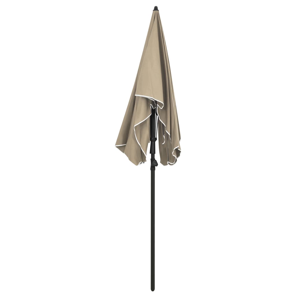 Ombrellone da Giardino con Palo 200x130 cm Tortora - homemem39