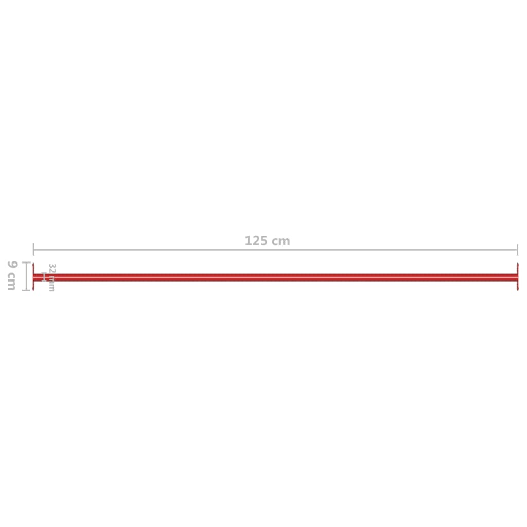 Sbarre da Gioco 2 pz 125 cm in Acciaio Rosso | homemem39