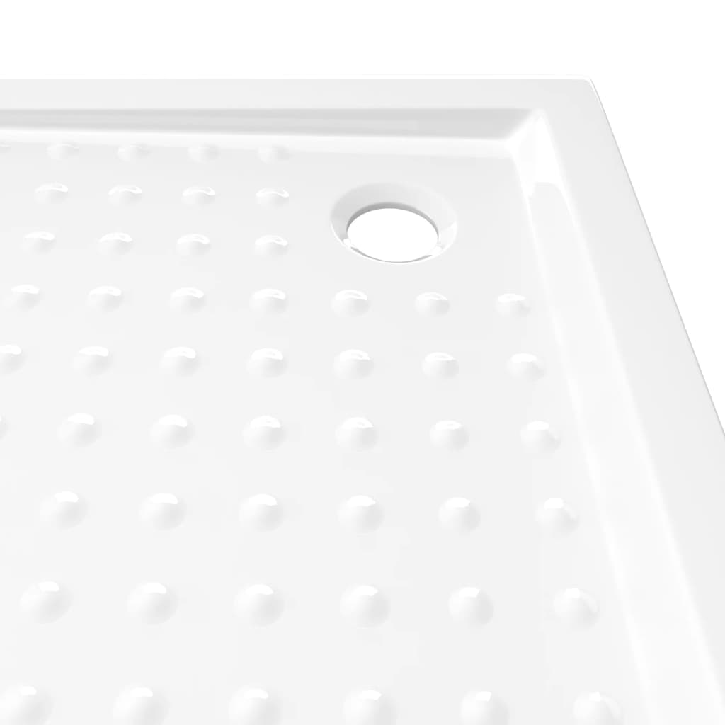 Piatto Doccia con Superficie Puntinata Bianco 80x80x4 cm in ABS - homemem39