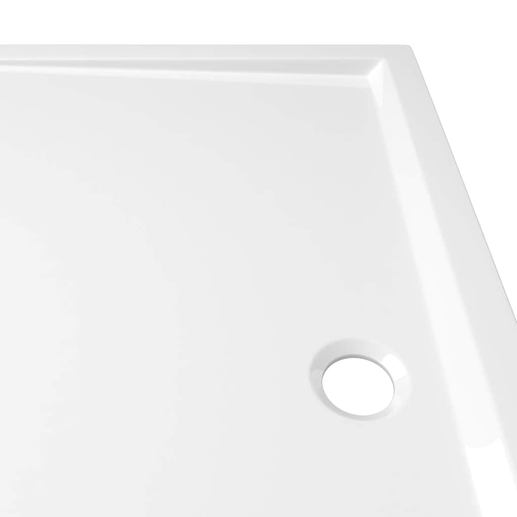 Piatto Doccia in ABS Rettangolare Bianco 80x90 cm - homemem39