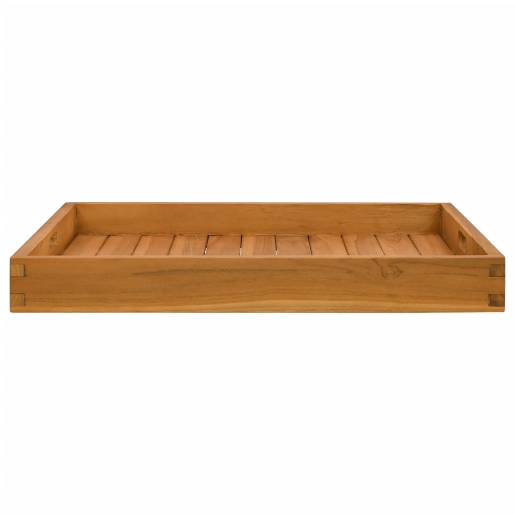 Vassoio da Portata 60x60 cm in Legno Massello di Teak - homemem39
