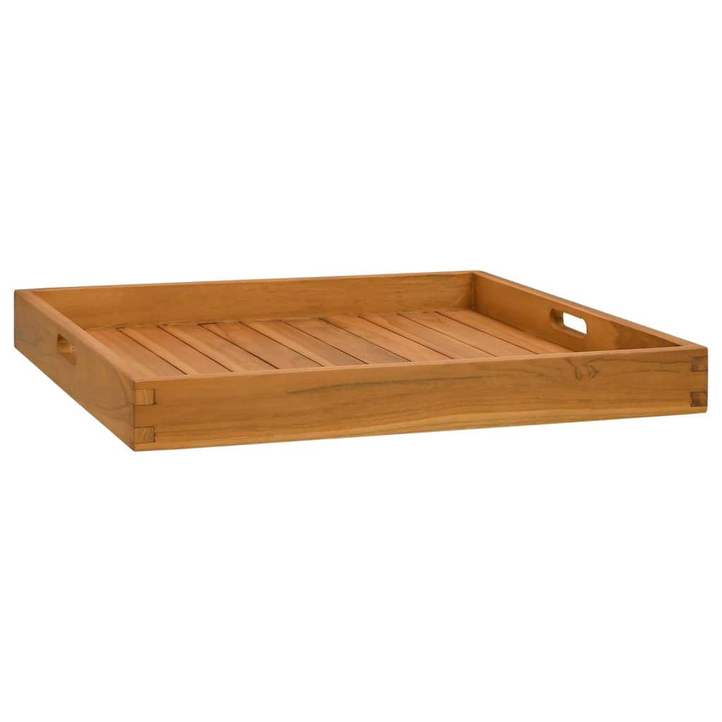 Vassoio da Portata 60x60 cm in Legno Massello di Teak - homemem39