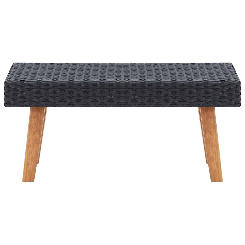 Set Divani da Giardino 5 pz con Cuscini in Polyrattan Nero - homemem39