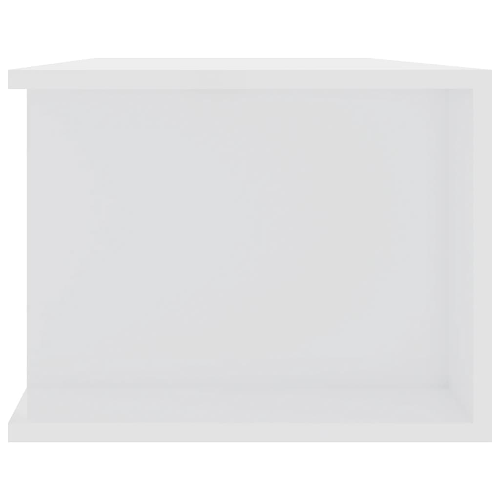 Mobile Porta TV con Luci LED Bianco Lucido 135x39x30 cm - homemem39