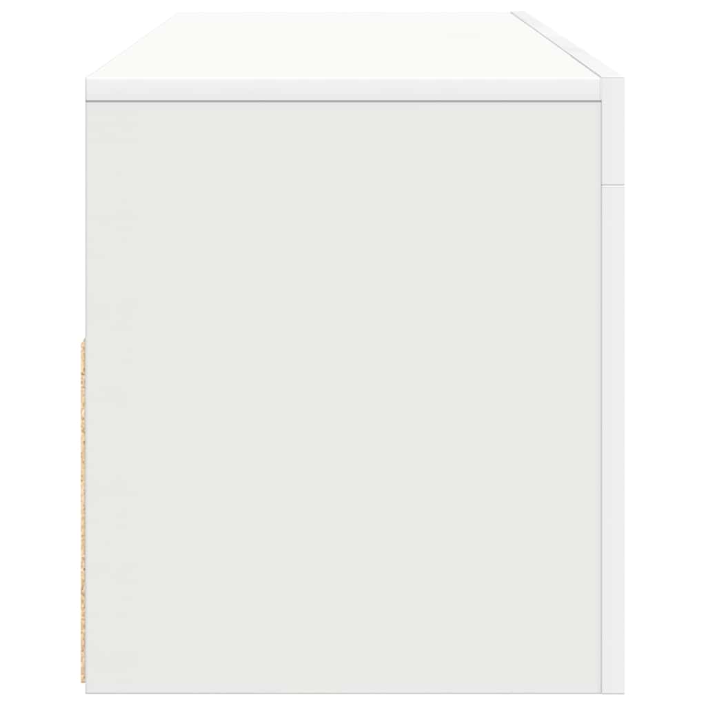 Mobile Porta TV con Luci LED Bianco 120x35x40 cm