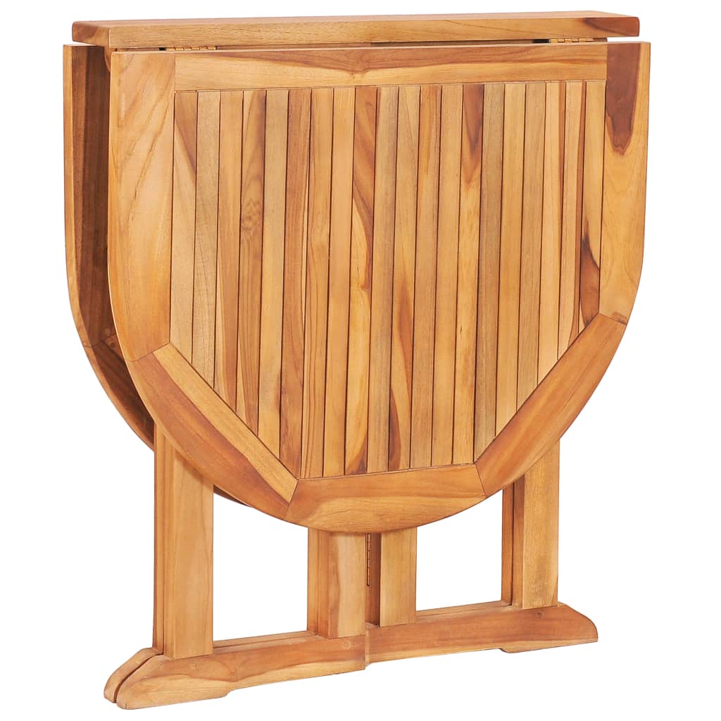Set da Pranzo da Giardino 5 pz Pieghevole in Massello di Teak - homemem39
