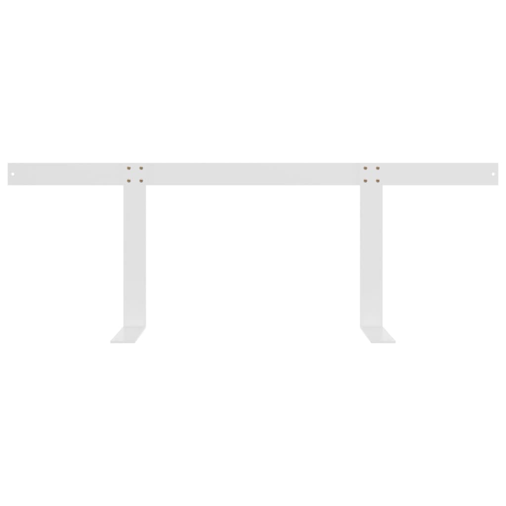 Schienale per Divano a Pallet Bianco 110 cm in Ferro - homemem39