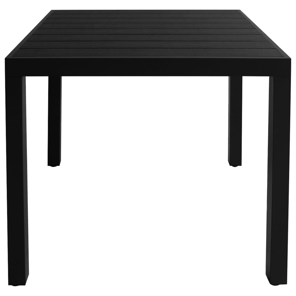 Set da Pranzo da Giardino 5 pz Nero - homemem39