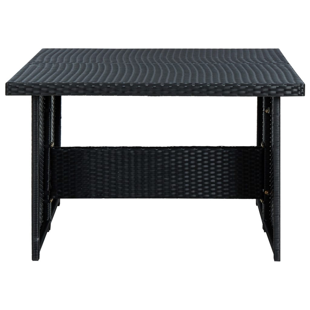Set Divani da Giardino 6 pz con Cuscini in Polyrattan Nero - homemem39