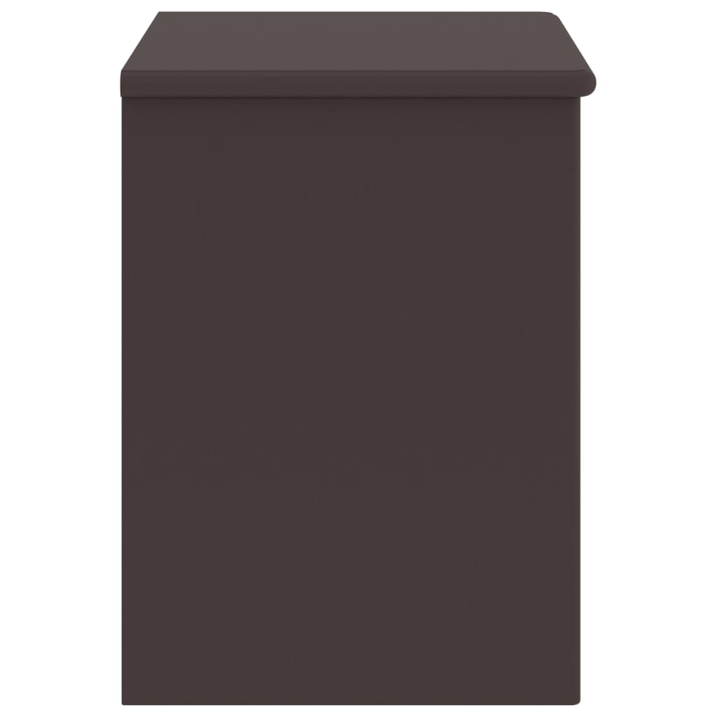 Comodino Marrone Scuro 35x30x40 cm in Legno Massello di Pino - homemem39