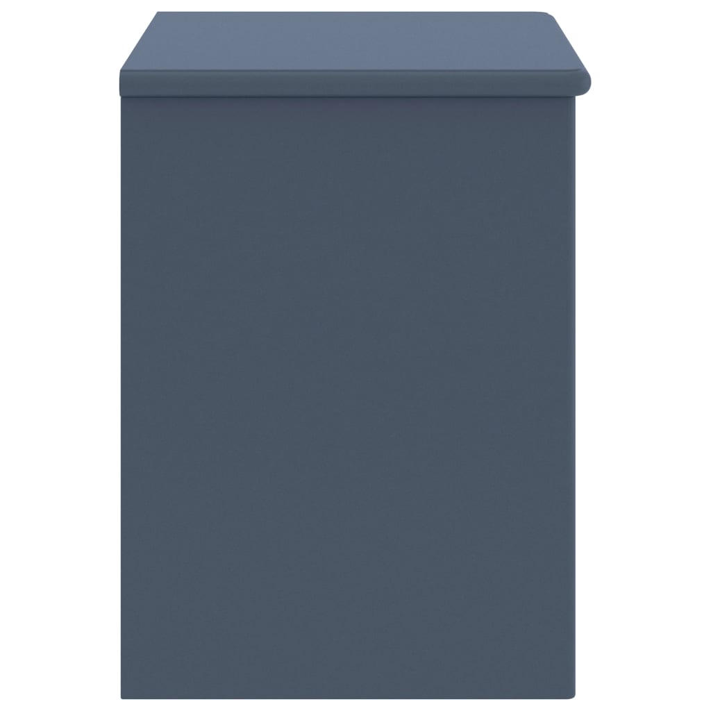 Comodino Grigio Chiaro 35x30x40 cm in Legno Massello di Pino - homemem39