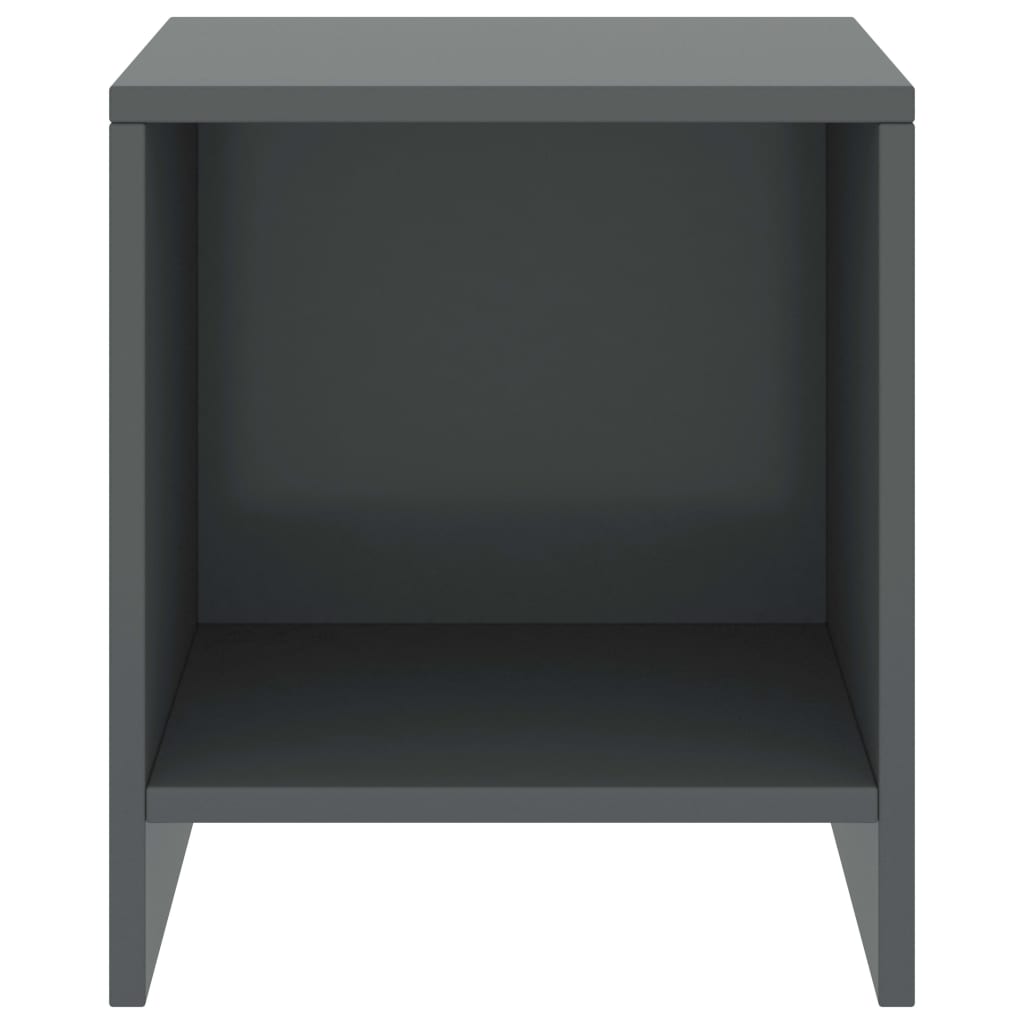 Comodini 2 pz Grigio Scuro 35x30x40 cm in Pino Massello - homemem39