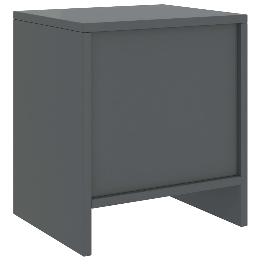 Comodini 2 pz Grigio Scuro 35x30x40 cm in Pino Massello - homemem39