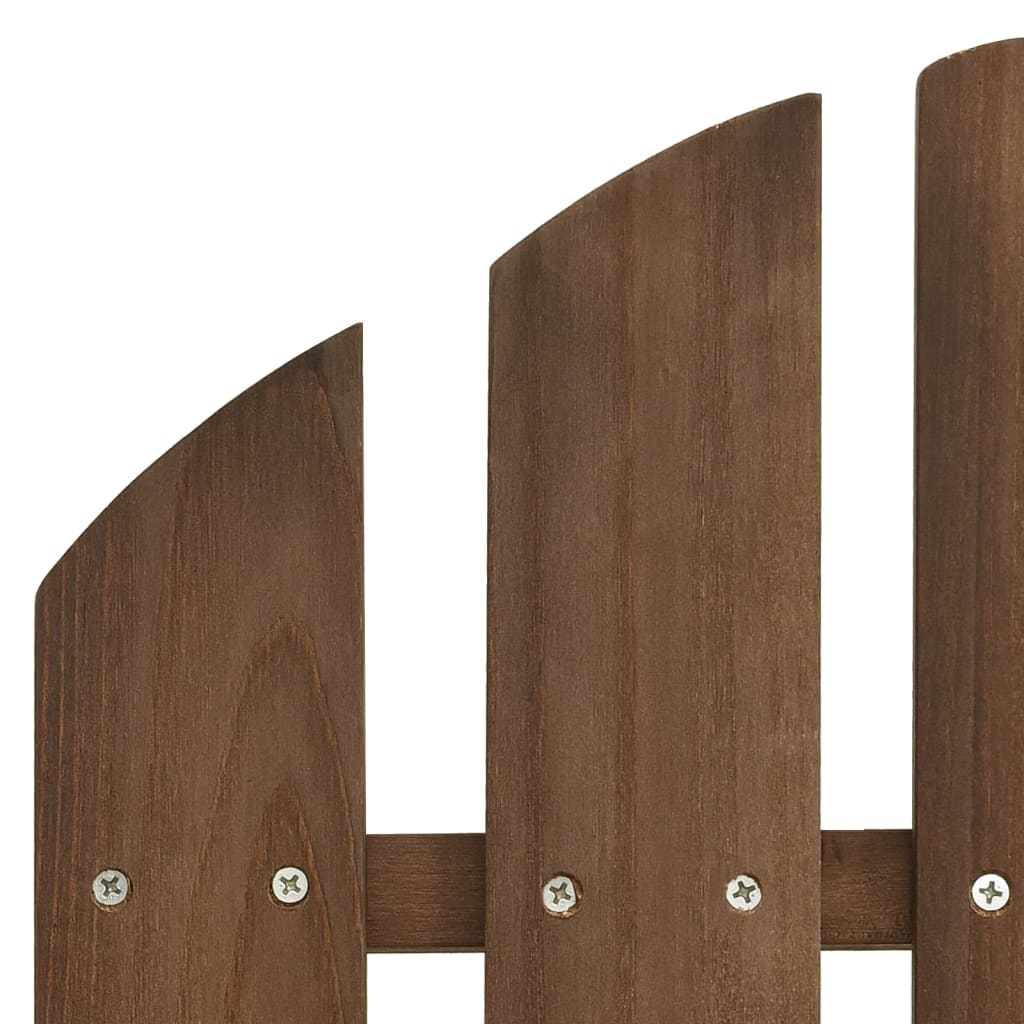 Sedia da Giardino Adirondack a 2 Posti Legno di Abete Marrone - homemem39