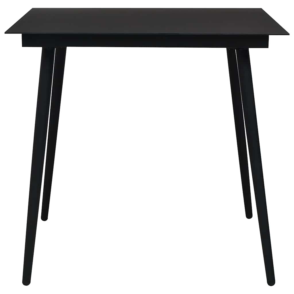 Set da Pranzo da Giardino 3 pz in Polyrattan e Vetro | homemem39