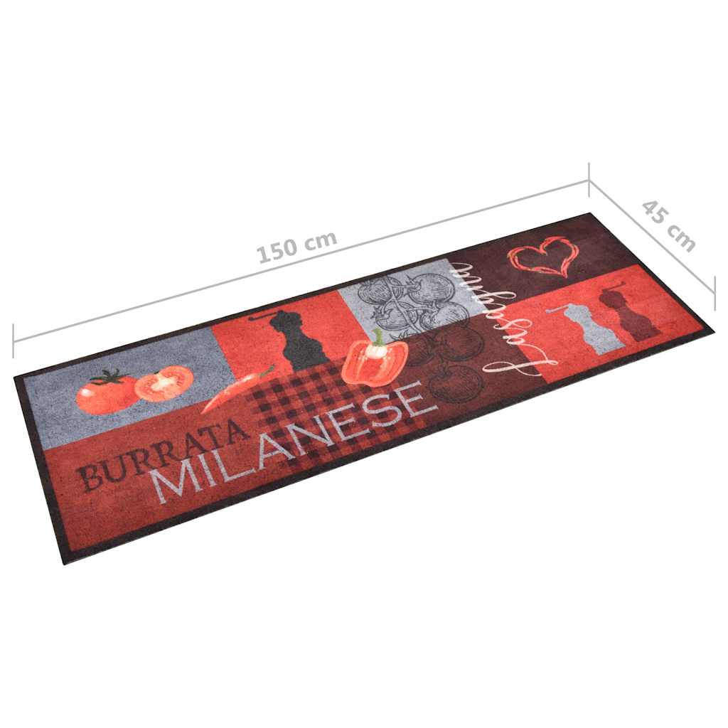 Tappetino da Cucina Lavabile Pomodori 45x150 cm | homemem39