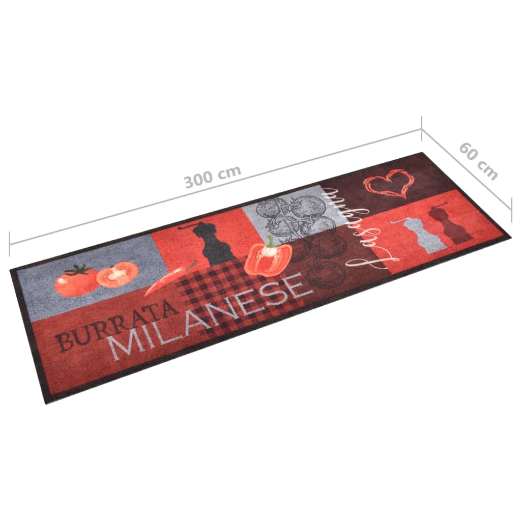 Tappetino da Cucina Lavabile Pomodori 60x300 cm - homemem39