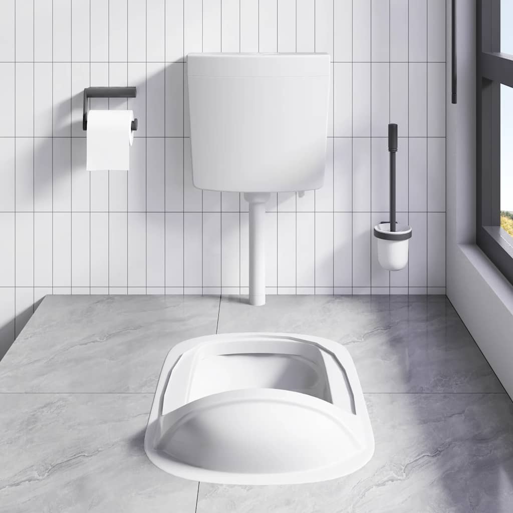Sciacquone WC con Ingresso Acqua dal Basso 3/6 L Grigio - homemem39