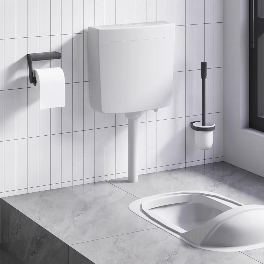 Sciacquone WC con Ingresso Acqua dal Basso 3/6 L Grigio - homemem39