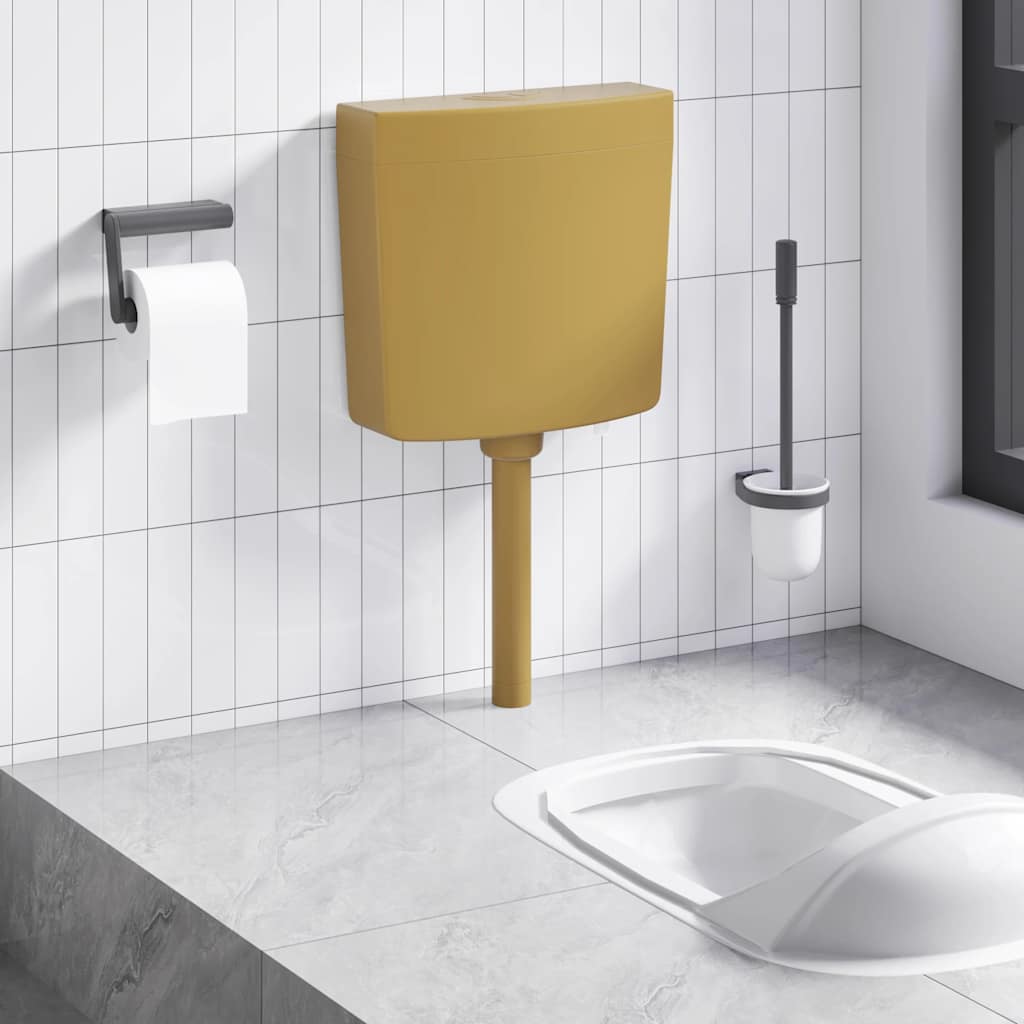 Sciacquone WC con Ingresso Acqua dal Basso 3/6 L Giallo Curry - homemem39