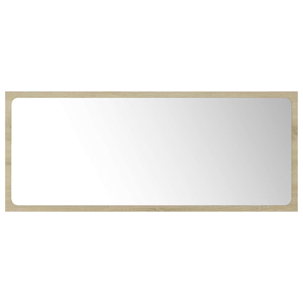 Set Mobili da Bagno 2 pz Rovere Sonoma in Legno Multistrato