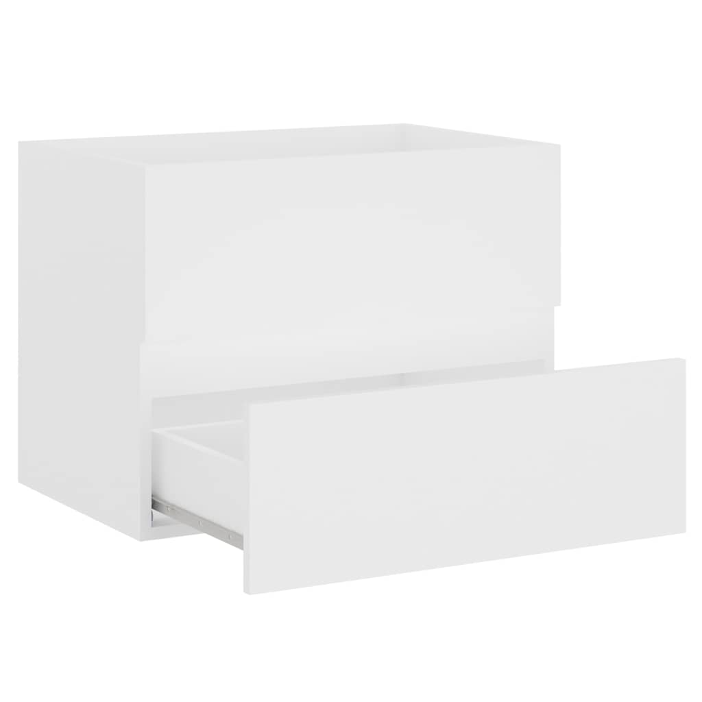 Set Mobili da Bagno 2 pz Bianco in Legno Multistrato | homemem39