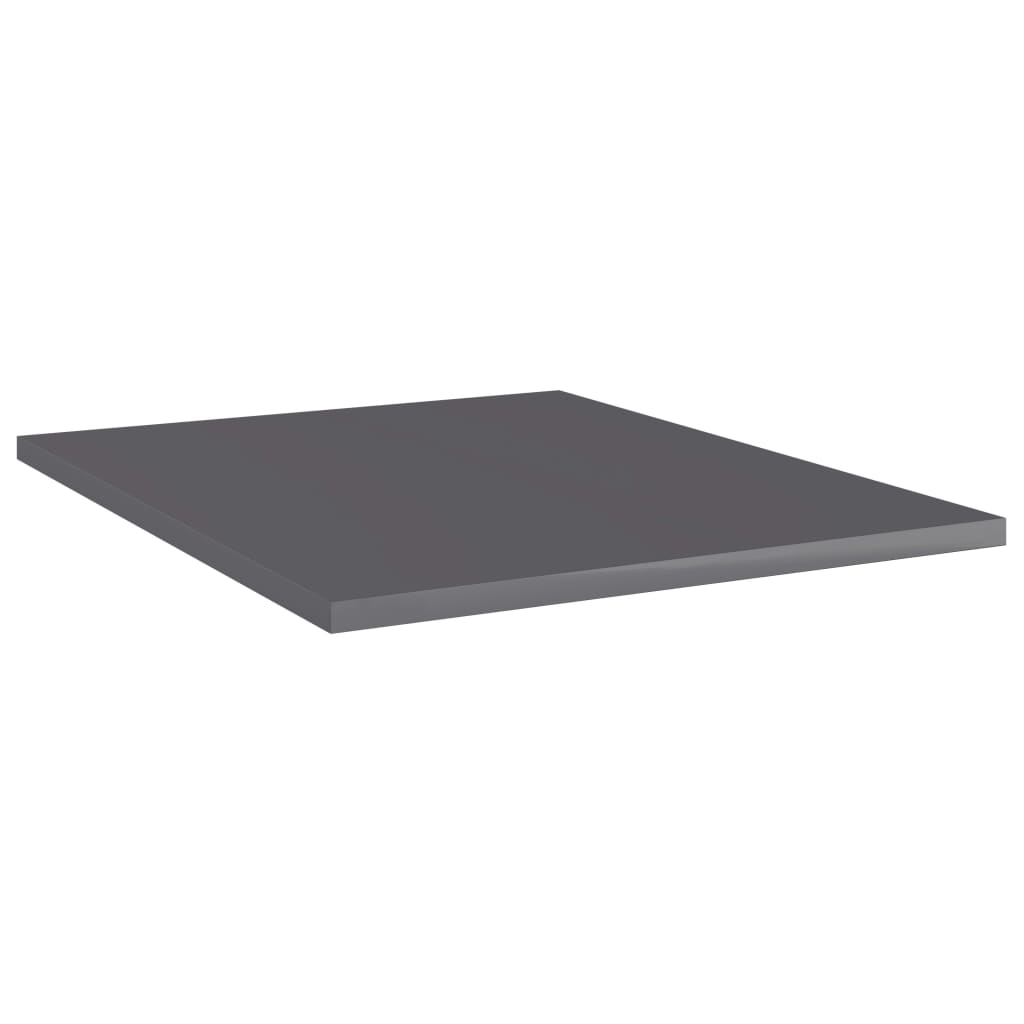 Ripiani per Libreria 8pz Grigio Lucido 40x50x1,5cm Multistrato - homemem39