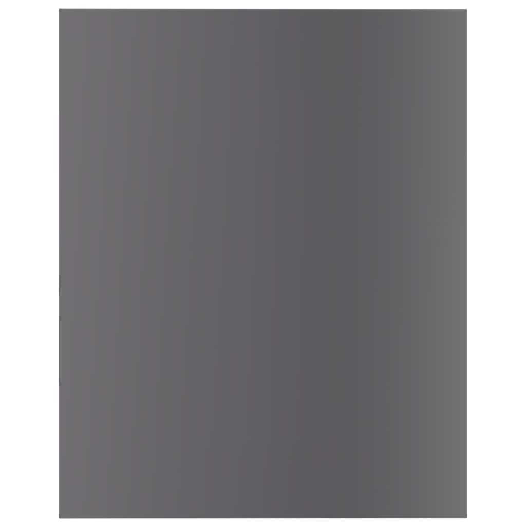 Ripiani per Libreria 8pz Grigio Lucido 40x50x1,5cm Multistrato - homemem39