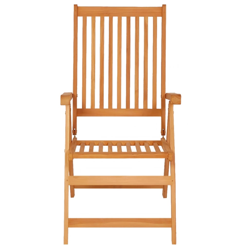 Sedie da Giardino 2 pz con Cuscini Verdi in Massello di Teak - homemem39