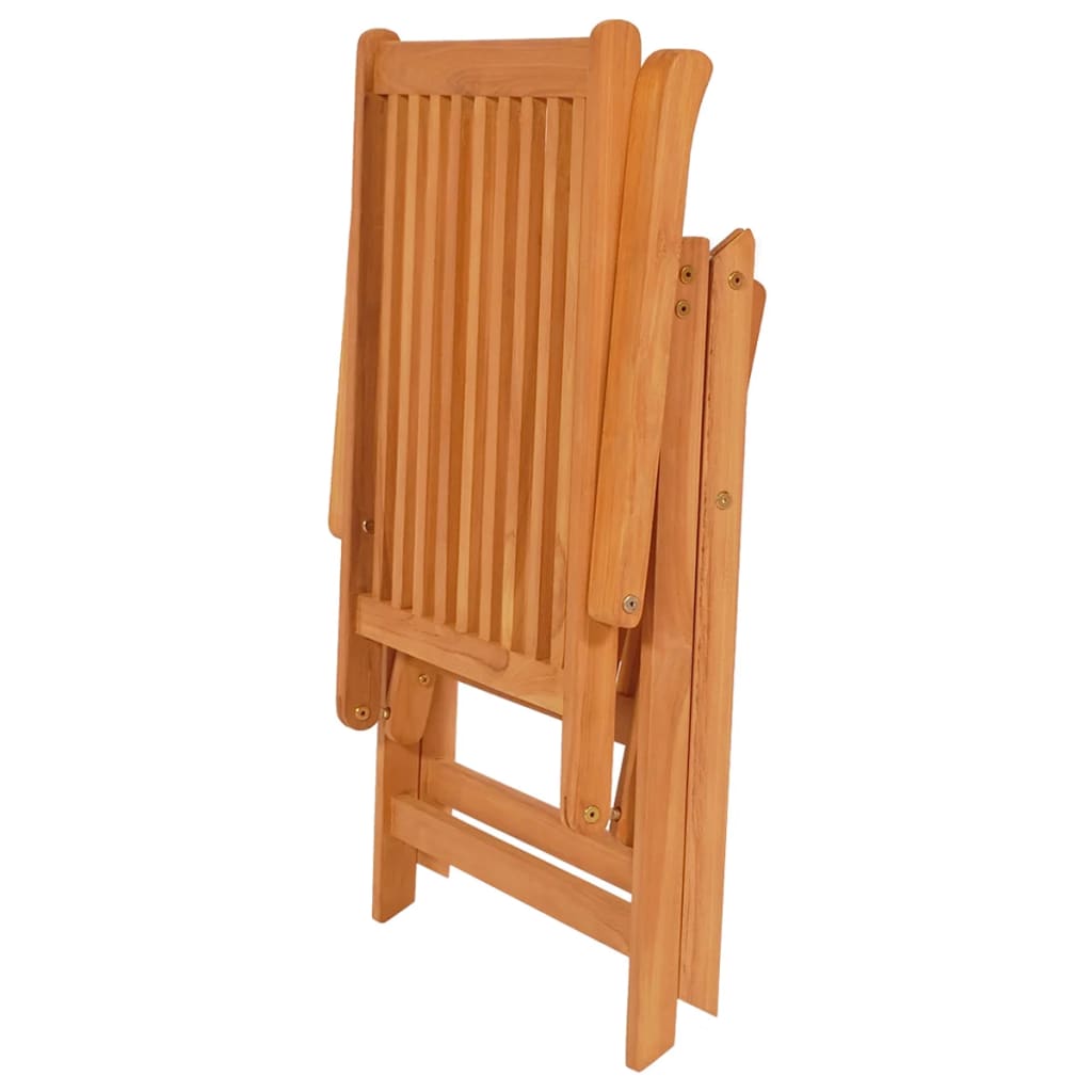 Sedie da Giardino 2 pz con Cuscini Verdi in Massello di Teak - homemem39