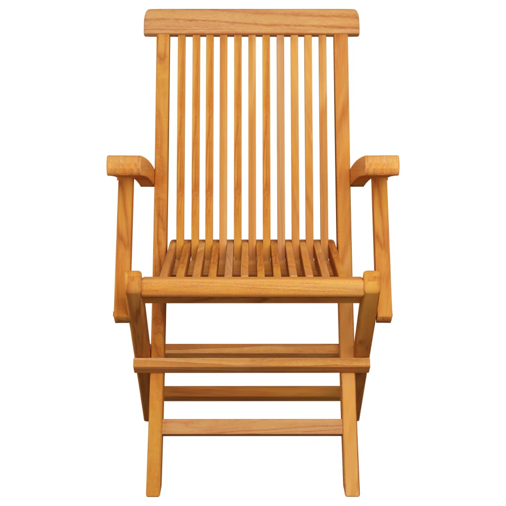 Sedie Giardino 3pz con Cuscini Bianco Crema Legno Massello Teak - homemem39