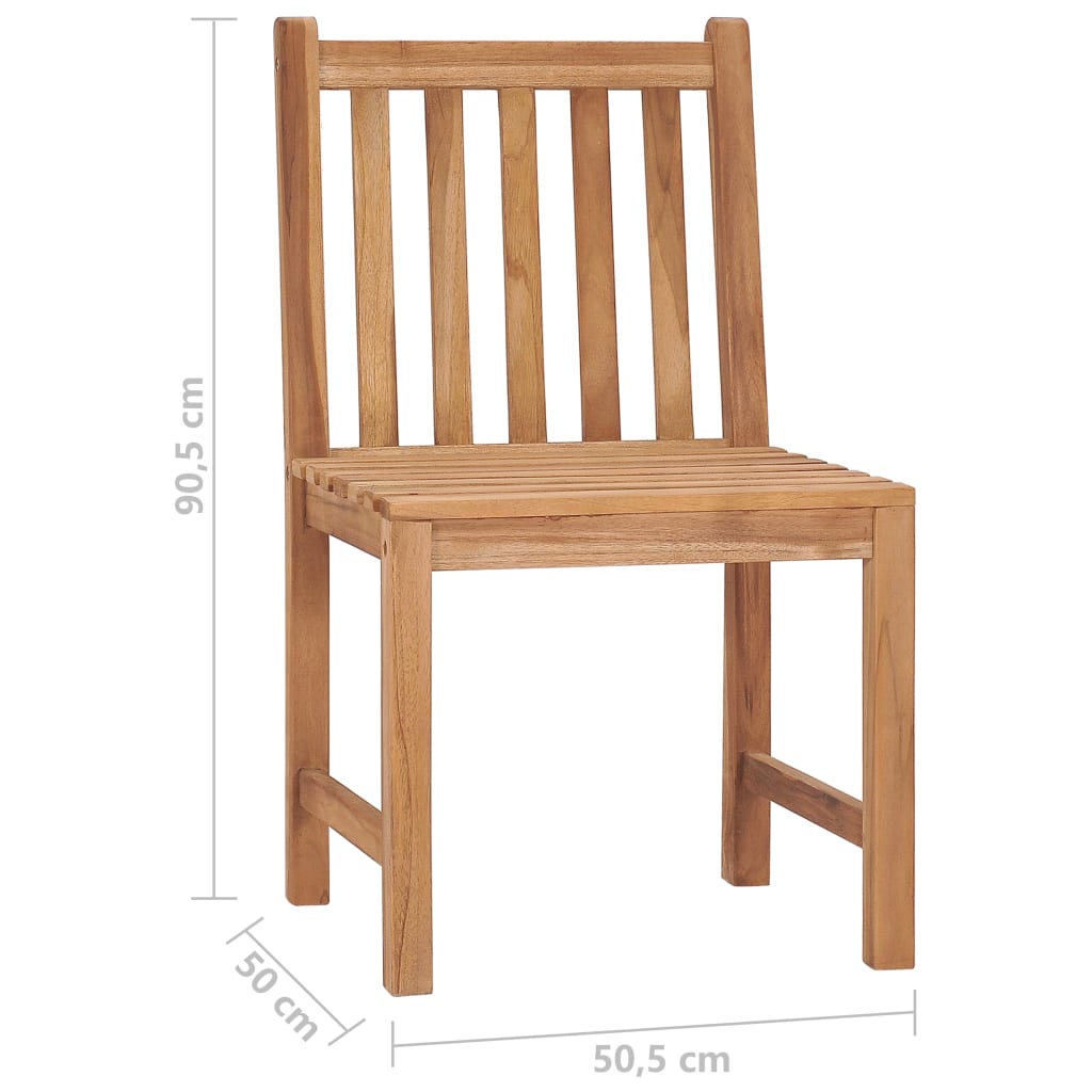 Sedie da Giardino 2 pz con Cuscini in Legno Massello di Teak - homemem39